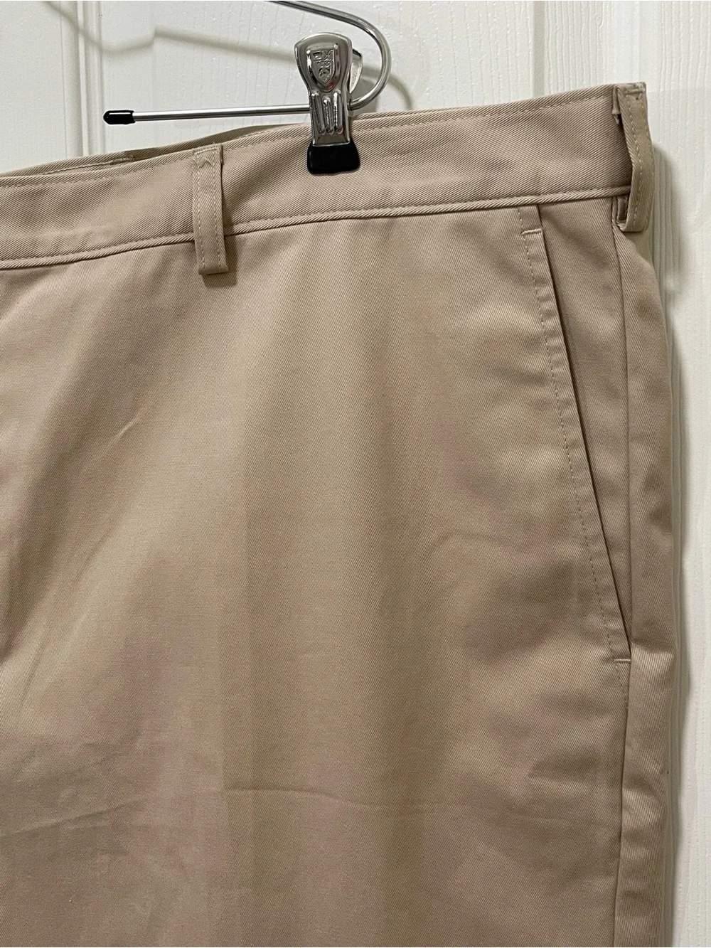 Travelers Collection Non-Iron Tan Shorts 100% Cotton Summer Preppy Vacay Men